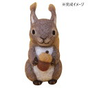 【送料無料】フェルト羊毛キット かわいいどうぶつたち・りす H441-572