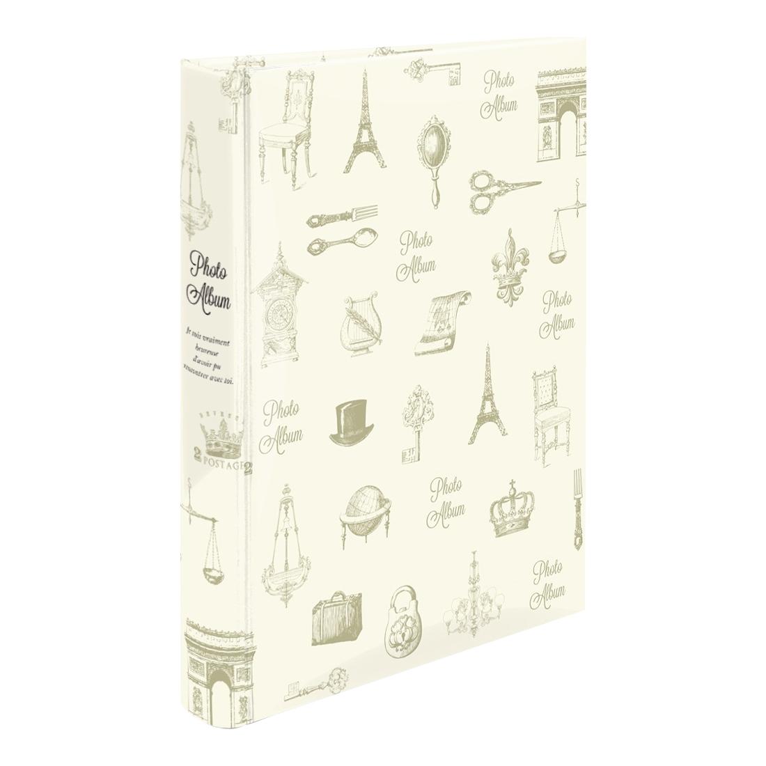 【送料無料】ナカバヤシ ブック式Pアルバム240 アンテイ-ク ホワイト BPL-240-5-W