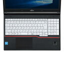 【送料無料】サンワサプライ ノート用 シリコンキーボードカバー 富士通LIFEBOOKAシリーズ用 FA-SLIFEA2W(2)
