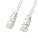 【送料無料】サンワサプライ カテゴリ6 フラットLANケーブル 3m ホワイト LA-FL6-03W