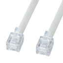 【送料無料】サンワサプライ エコロジー電話ケーブル ノーマル・10m ホワイト TEL-EN-10N2
