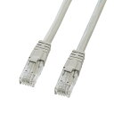 【送料無料】サンワサプライ カテゴリ6UTPクロスケーブル 2m ライトグレー KB-T6L-02CK