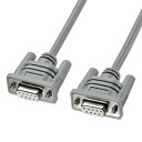 【送料無料】サンワサプライ RS-232Cケーブル クロス・3m ライトグレー KRS-403XF3K2
