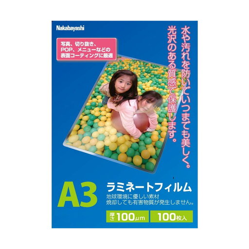 【送料無料】ナカバヤシ ラミネ-トフィルム100-100 A3 LPR-A3E2 【送料無料】ナカバヤシ ラミネ-トフィルム100-100 A3 LPR-A3E2