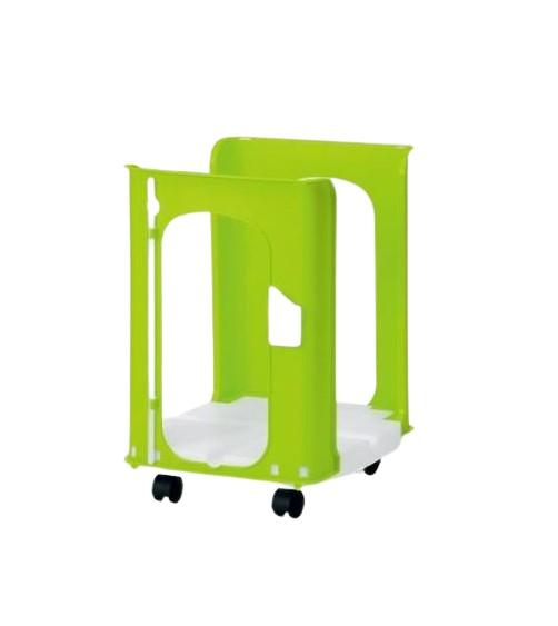 【送料無料】からふるしんぶん楽っくプラス（キャスター付）　グリーン