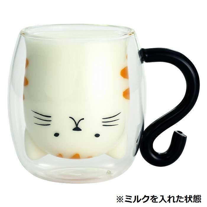 【送料無料】にゃん屋 耐熱2重マグカップ とら猫くん 13593