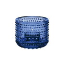 【送料無料】Iittala イッタラ カステヘルミ キャンドルホルダー ウルトラマリンブルー 1066662