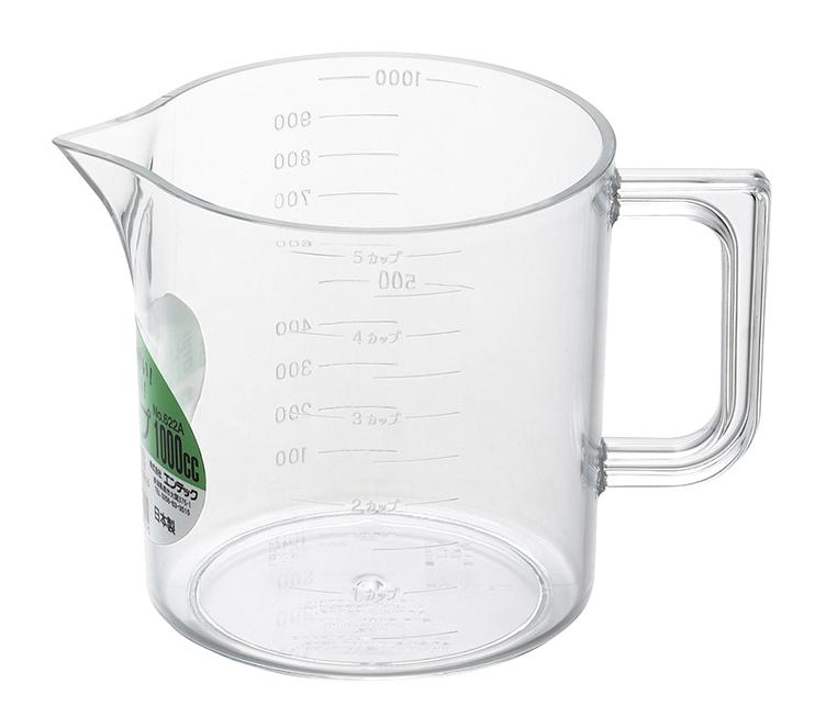 【送料無料】ENTEC エンテック 622A アクリル計量カップ 1000cc 袋入