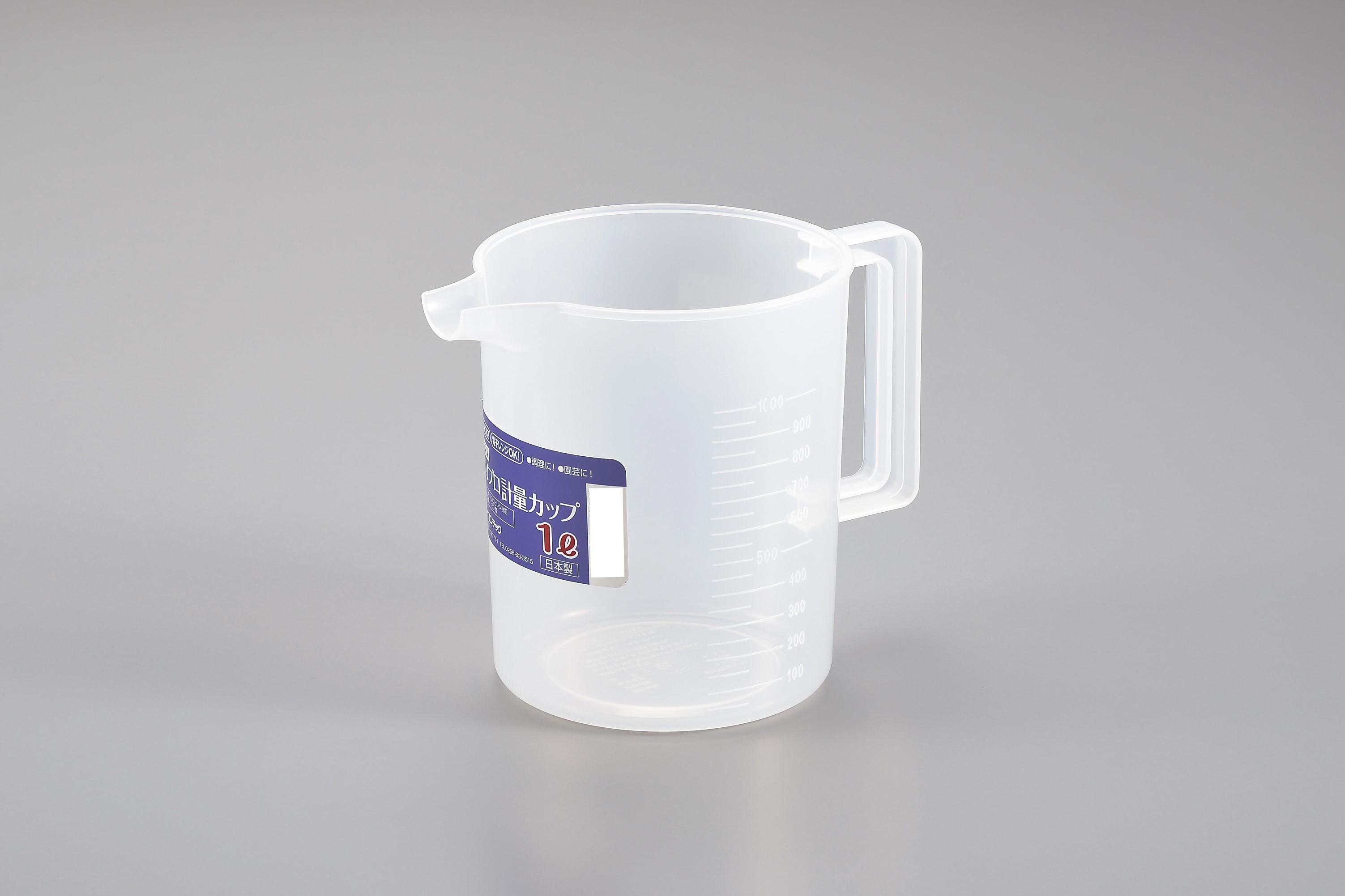 【送料無料】ENTEC エンテック 722A ポリプロ計量カップ 1リットル 袋入