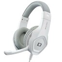 【送料無料】ナカバヤシ ゲーミングヘッドセット/ホワイト MHM-SGM31W