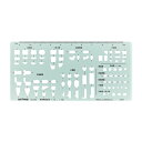 【送料無料】ドラパス テンプレート E503 陶器定規 1:50 1:100 31503