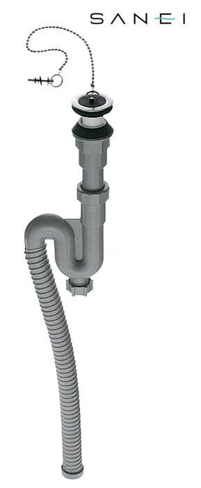 【送料無料】三栄水栓　SANEI　アフレ付Sトラップホース　PH786-32