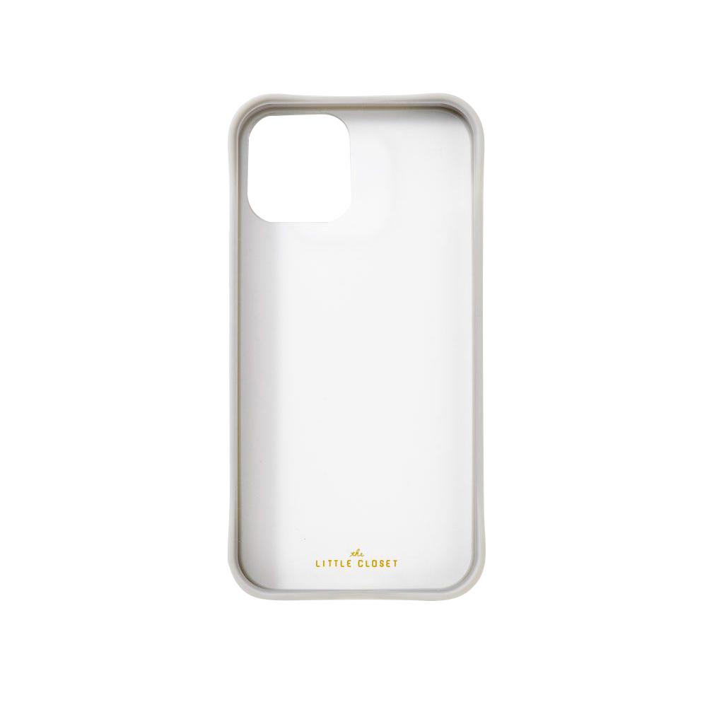 【送料無料】LITTLE CLOSET iPhone case アイフォン ケース 12/12Pro GPL12P-02 MATTE GRAY