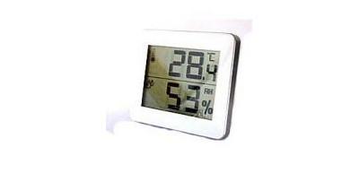 【送料無料】デジタル温湿度計　DO01　WH・ホワイト