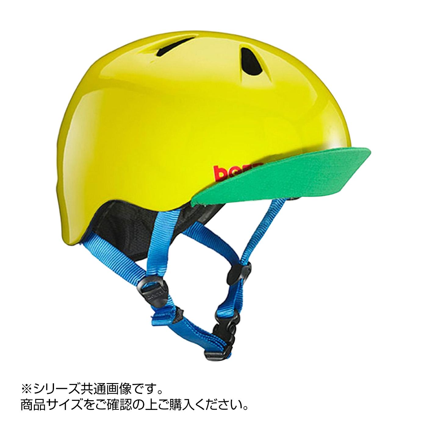 【送料無料】bern バーン ヘルメット キッズ NINO GL YELLOW GREEN S-M BE-VJBGYLV-12