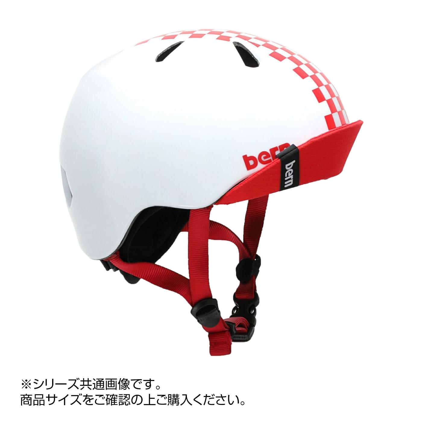 【送料無料】bern バーン ヘルメット キッズ NINO CHECKER RED XS-S BE-VJBWRC-11