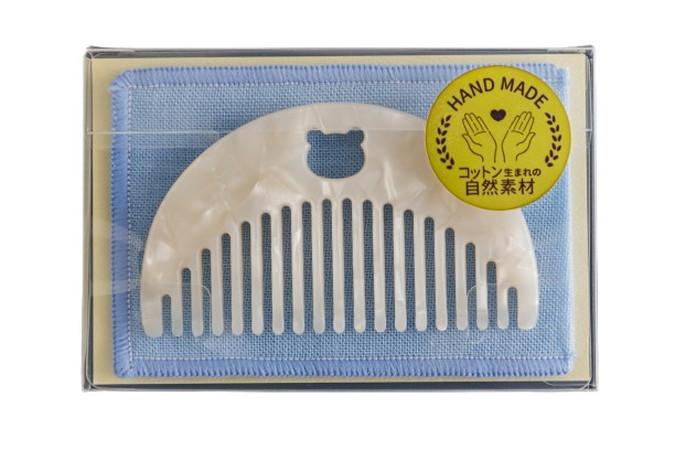 【送料無料】 eclat. エクラ コンパクトコーム しろくま 携帯袋つき ED-103