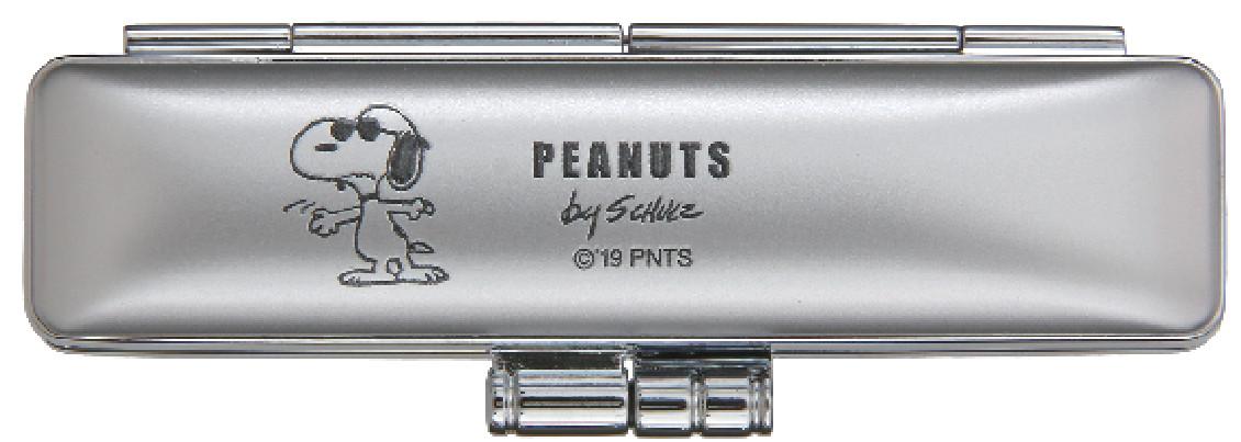 【送料無料】SNOOPY スヌーピー 印鑑ケース ネオメタリックケース シルバー TSK-42041