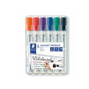 【送料無料】 ステッドラー ルモカラー ホワイトボードマーカー 角芯 6色セット ST351BWP6