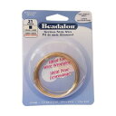 【送料無料】Beadalon(ビーダロン) スクエアワイヤー ノンターニッシュブラス 0.72mm×2.5m 21