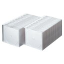 【送料無料】 サンワサプライ Blu-ray・DVD・CDケース スリムタイプ 100枚セット ホワイト FCD-PU100MWN(2)