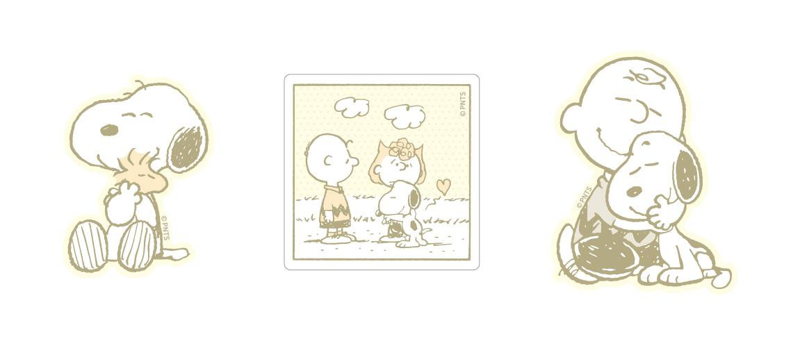 【送料無料】 ピーナッツ モバイルステッカー ハグ SNG-764C