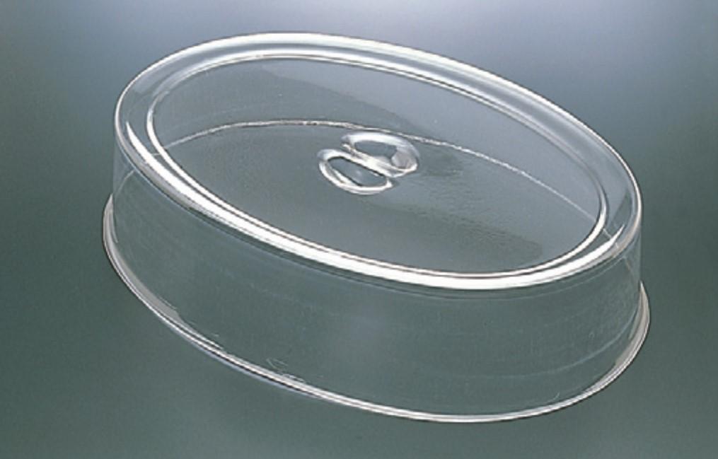 【送料無料】 三宝産業 UK ポリカーボネイトスタッキング小判皿カバー 18インチ用 AH3386