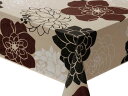 【送料無料】ムーラン テーブルクロス ハートフルシリーズ 120cm×150cm ダークブラウン