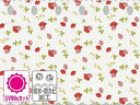 【送料無料】新・防水防カビUVカット カフェカーテン CFC-100 いちご柄(約0.17mm厚) (約75cm丈×150cm)