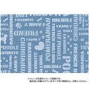 【送料無料】ペット用 防滑・防臭・防水マット 英字 (約60×90cm) INSF-201 ブルー