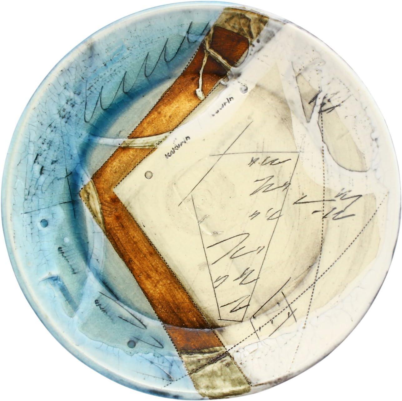 【送料無料】 うつわ魯庵　二色線刻紋パスタ皿 119-0054