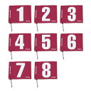 【送料無料】羽立工業 GG用旗セットNo1〜8 レッド BH5001S-62