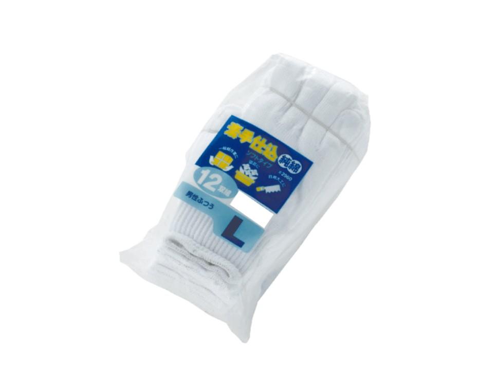 【送料無料】 川西工業　素手仕込 12双 2960 シロ L