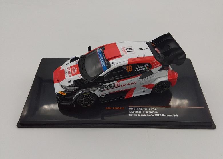 【送料無料】ixo イクソ 1/43スケール トヨタ GRヤリス 23モンテカルロ 6位 ♯18 T. 勝田/A. ジョンストン RAMSP002JP
