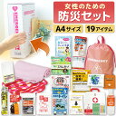 【即日出荷】女性のための非常持出セット(19点セット) LY-50 【防災セット 防災グッズ 女性用 非常持ち出しセット 非常用 緊急用 避難グッズ 防災備蓄品...