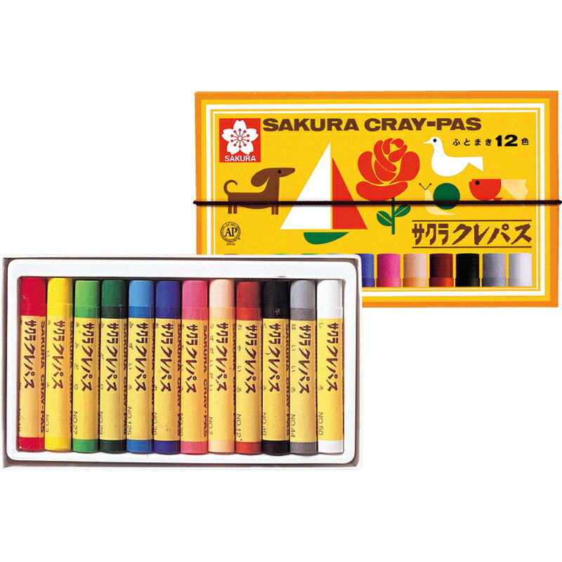 サクラクレパス クレパス太巻12色 LP12R[tr]