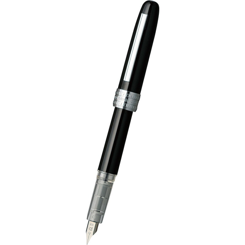 プラチナ プレジール 万年筆 ブラック PGB-1000[tr]