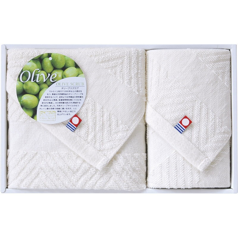 オリーブ加工＆エコマーク認定タオルセット TNI1203093[tr]