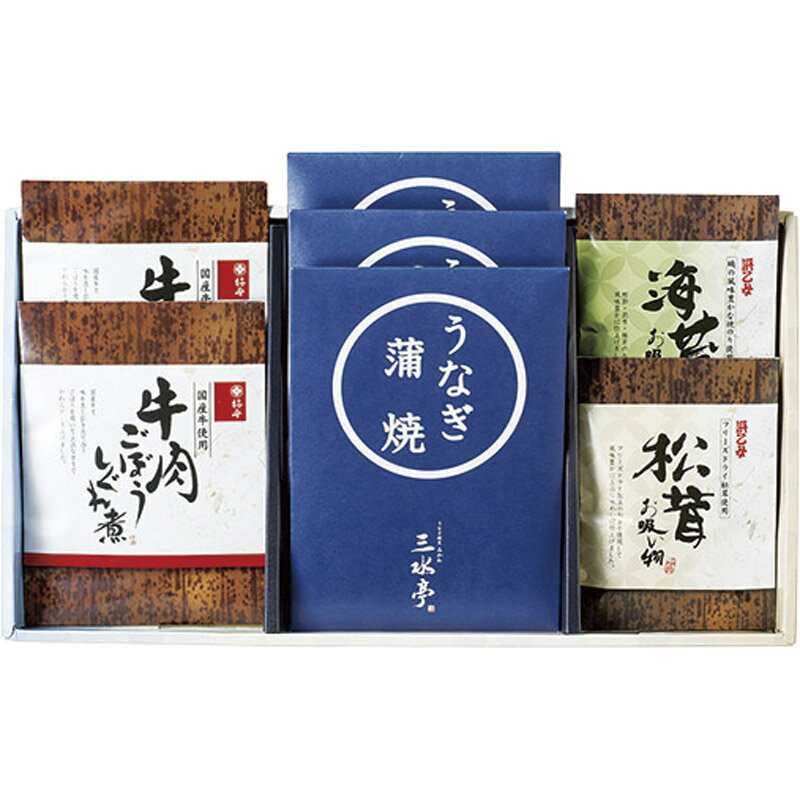 三河一色産うなぎの蒲焼・柿安・お吸物セット MU-AJJ[tr]