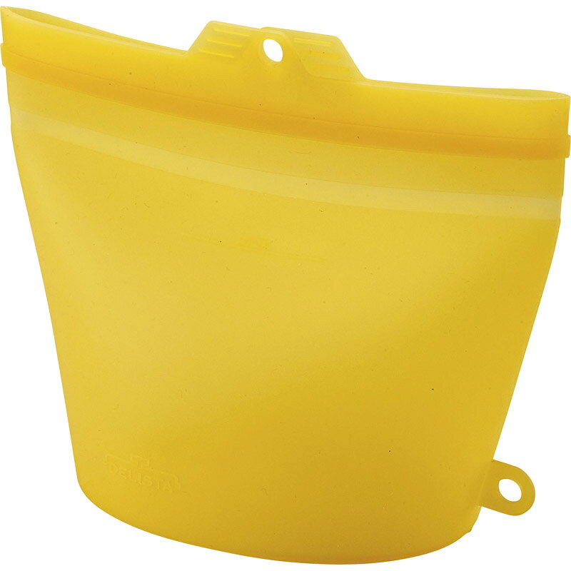 大きくひらくシリコンクックバッグ イエロー 91109[tr]