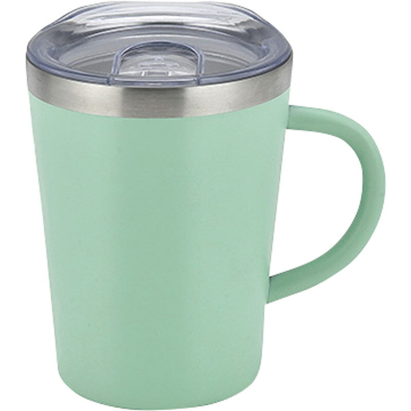 スムゥー 蓋付きマグカップ 350mL グリーン LB-6807[tr]