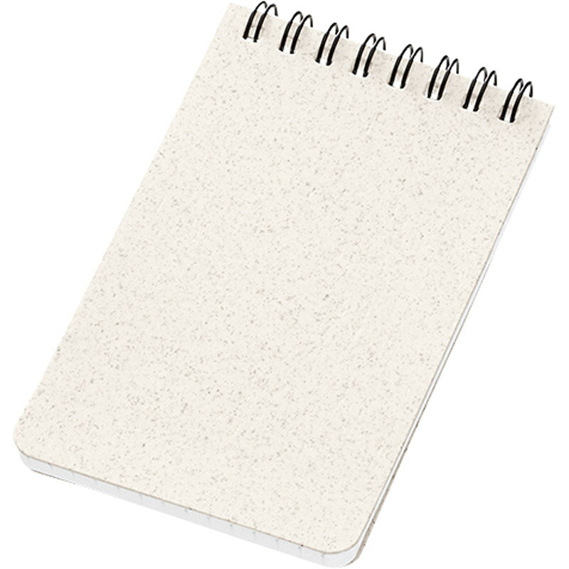 リサイクルA7リングメモ(麦わら配合表紙) ナチュラル TF-0146-008