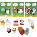 【単品販売】 おもしろパズル消しゴム2P(動物&スイーツ) 種類/指定不可