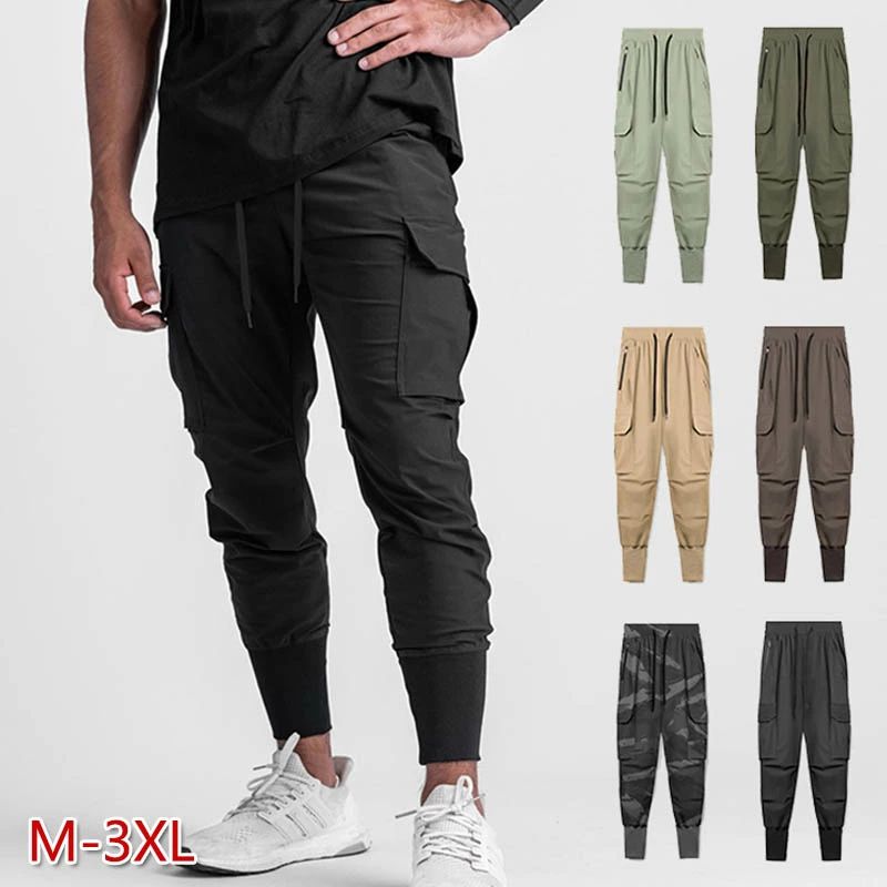 【200円OFF!】 トレーニングパンツ メンズ ジム ジョガーパンツ フィットネス スリム スウェットパンツ ストレッチ スキニー スポーツウェア 多ポケット...