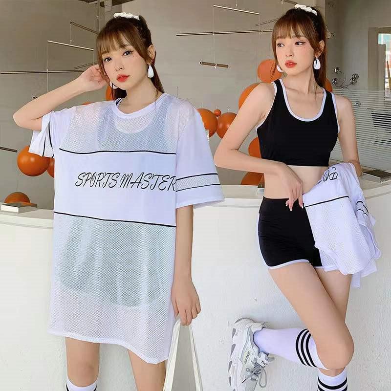 【SS限定★10%OFF!】 水着 レディース 水着セット 3点セット セバレート タンキニ 半袖ラッシュガード UVカット ママ水着 ビキニ 日焼け防止 UVカット 20代 30代 40代 50代 韓国風 水着 胸パッド付 レディース水着 韓国水着 大きいサイズ 体型カバー 小胸