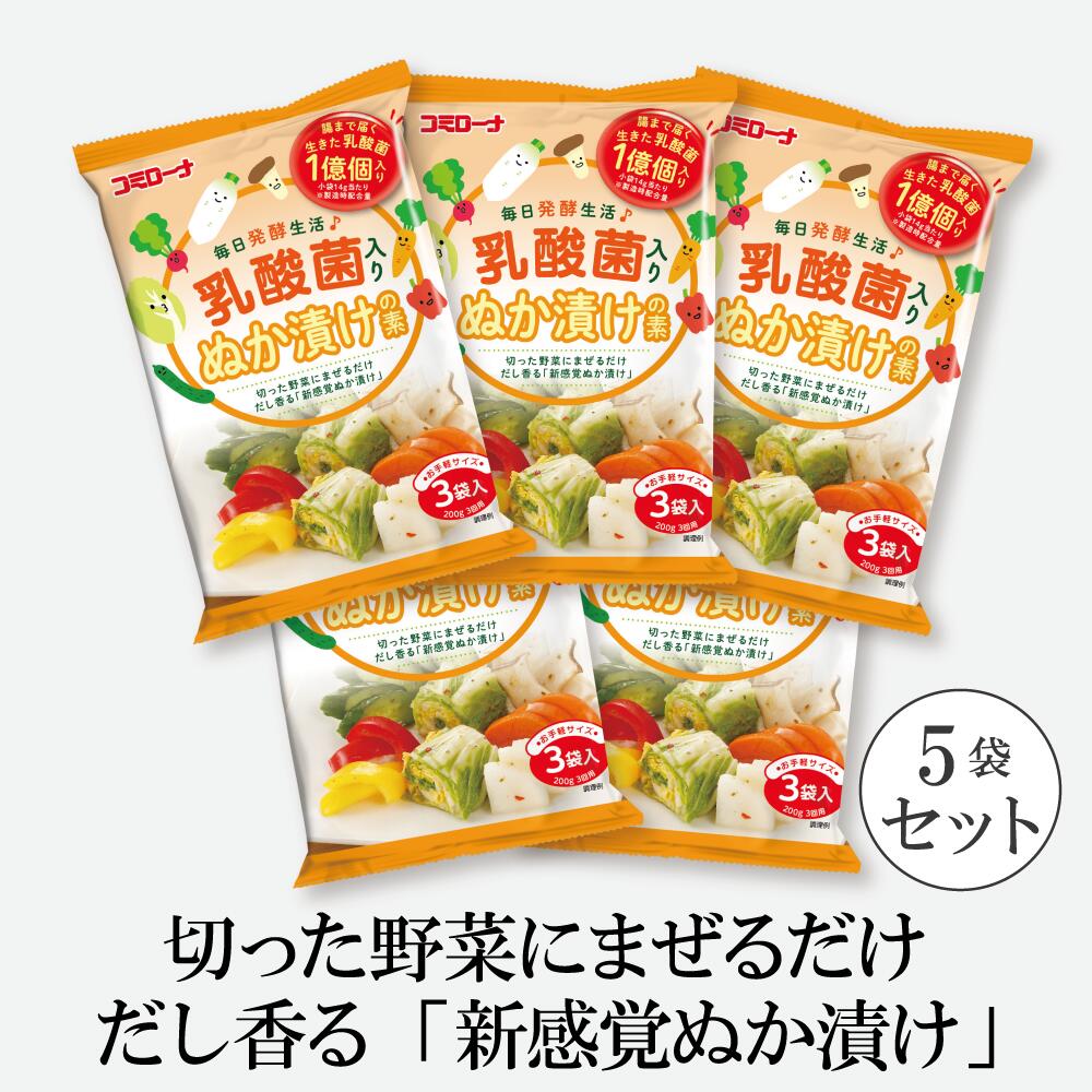 【新発売】 乳酸菌入り ぬか漬けの素 5袋セット 送料無料 浅漬けの素 粉末 漬物の素 粉 漬け物の ...