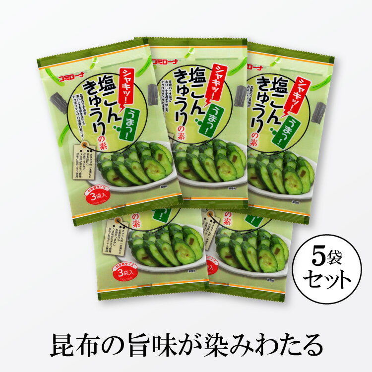 【送料無料】 塩こんきゅうり漬の素 39g 5袋 キュウリ漬けの素 胡瓜漬けの素 浅漬けの素 あっさり漬の素 一夜漬けの素 粉末 きゅうり 塩こん きゅうり漬の素 きゅうり漬の素 きゅうり漬け きゅ…