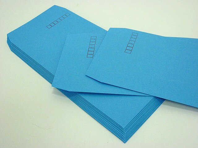 長3封筒 ブルー 85g L貼/100枚 ☆小ロット