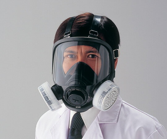 ★ポイント最大14倍★【全国配送可】-防毒マスク(低濃度用0.1%以下) Mサイズ 吸収缶2個仕様 重松製作所 型番 GM165-2(M)C33 　JAN 4959382002705 aso 1-4558-01 ●在庫品 納期約 3営業日-【医療・研究機器】