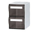 ★7/19-26 P最大27倍★【全国配送可】-カセッター A5サイズ以下(W125×D192×H186mm)引出上下2段 アンバー サカセ 型番 HA5-042 JAN 4948349109830 aso 0-2493-02 ●在庫品 納期約 3営業日-【医療・研究機器】(4)